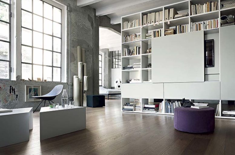 Può essere anche sfruttata come parete attrezzata e  mobile tv.