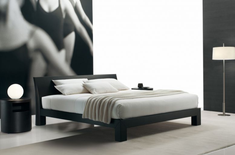Letto Teo in legno Rovere