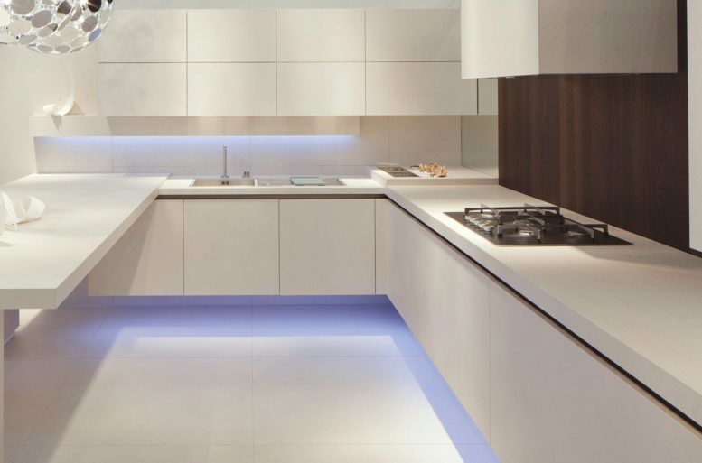 Il piano in agglomerato di quarzo