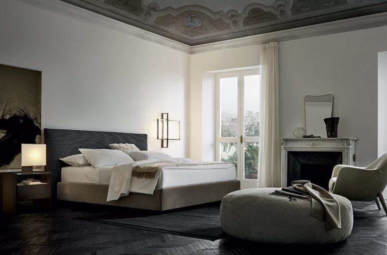 Letto Bruce con testata sfoderabile